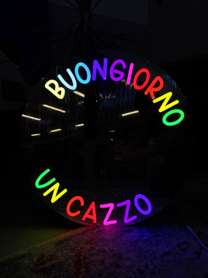 Specchio BUONGIORNO UN CAZZO (ammaccato)