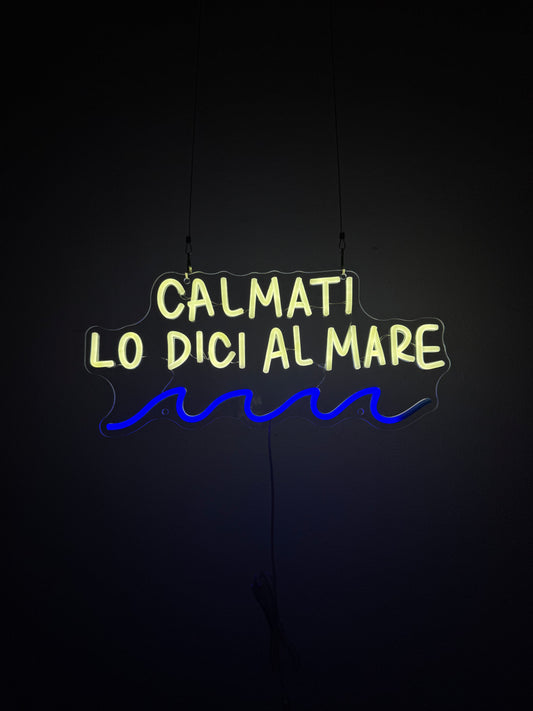 CALMATI LO DICI AL MARE (bruciacchiata con graffi)