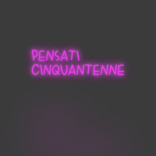 La tua scrittina pensati 
cin...