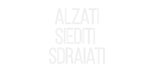 La tua scrittina Alzati
Siedi...