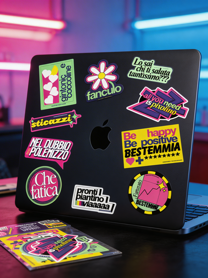 Stickers Mazzzzinga x Insulti Luminosi
