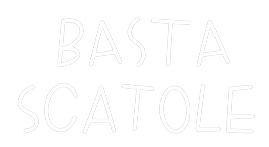 La tua scrittina BASTA
scatole