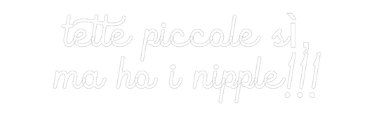 La tua scrittina tette piccole...