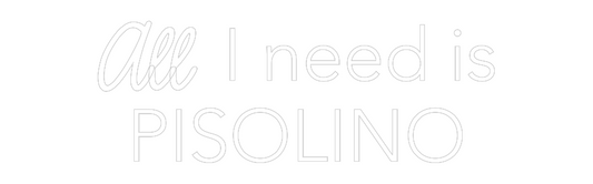 La tua scrittina All I need is...