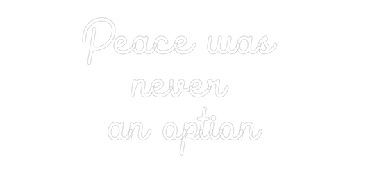 La tua scrittina Peace was 
n...