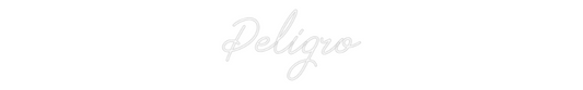 La tua scrittina Peligro