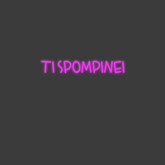 La tua scrittina TI SPOMPINEI