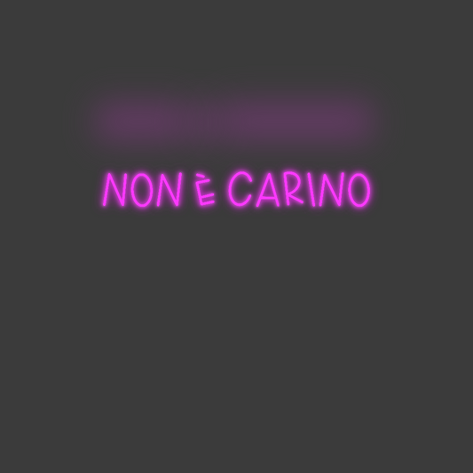 La tua scrittina Non è carino