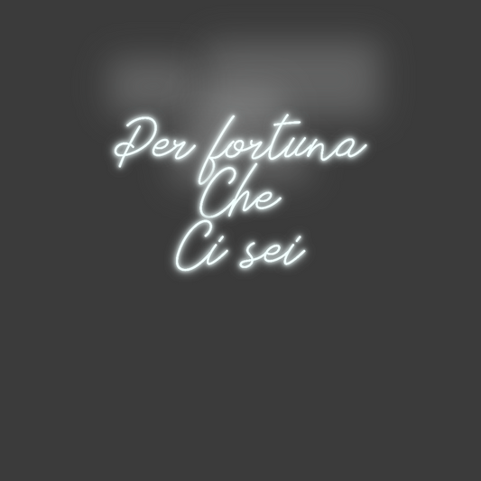 La tua scrittina Per fortuna
...