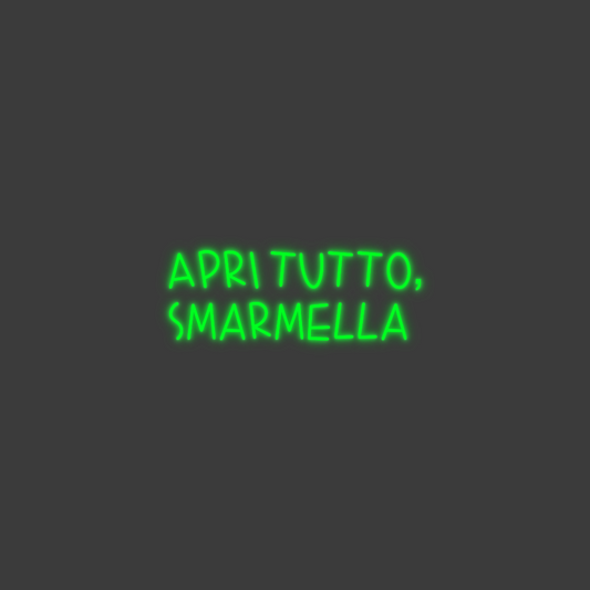 La tua scrittina Apri tutto,
...