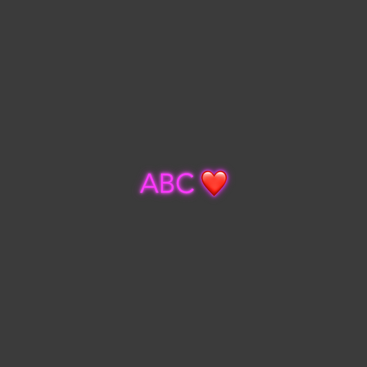 La tua scrittina ABC ❤️
