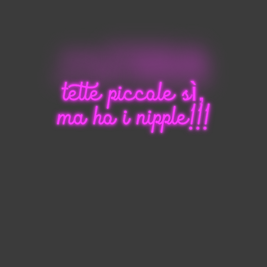 La tua scrittina tette piccole...