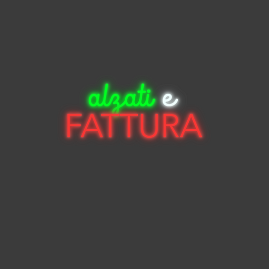 La tua scrittina alzati e
FAT...