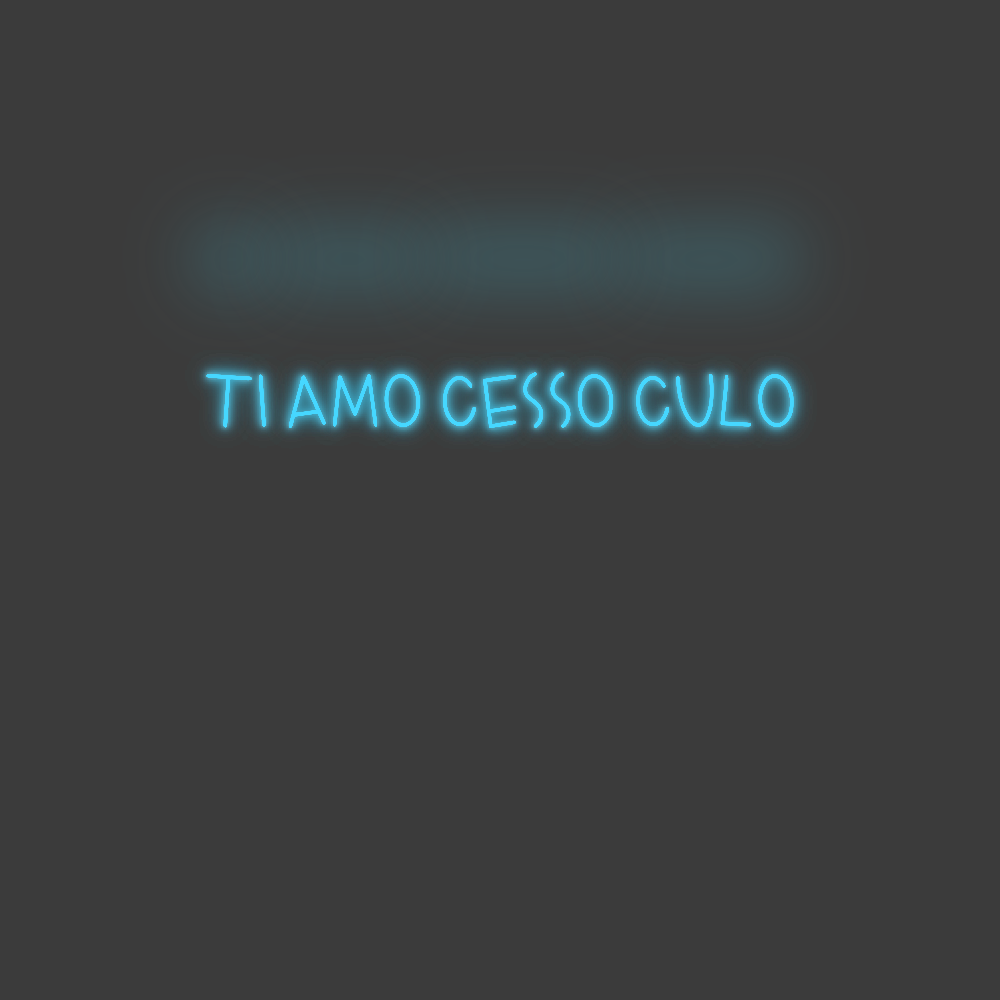 La tua scrittina TI AMO CESSO ...