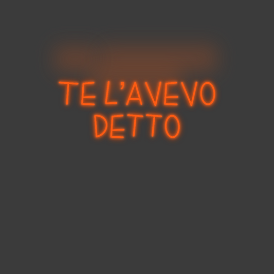 La tua scrittina Te l’avevo
D...