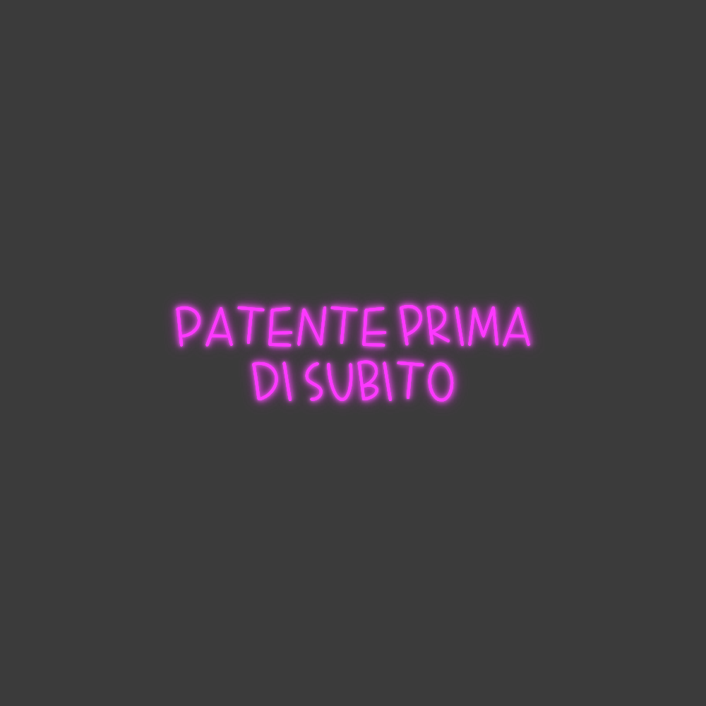 La tua scrittina Patente prima...