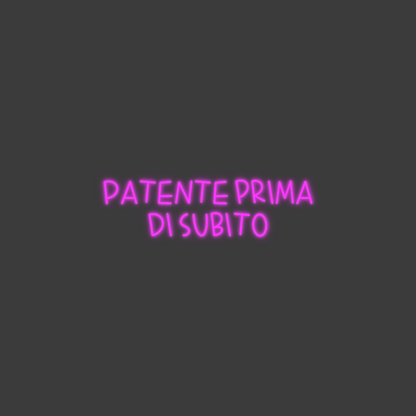 La tua scrittina Patente prima...