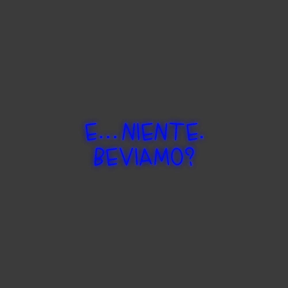 La tua scrittina E… NIENTE.
B...