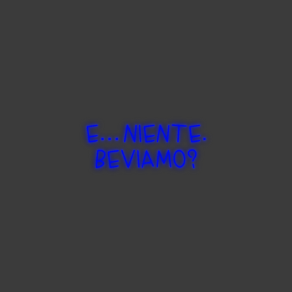 La tua scrittina E… NIENTE.
B...