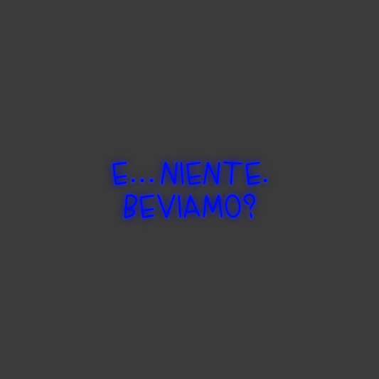 La tua scrittina E… NIENTE.
B...