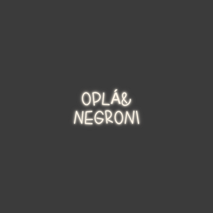 La tua scrittina OPLÁ&
Negroni