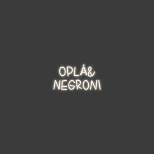 La tua scrittina OPLÁ&
Negroni