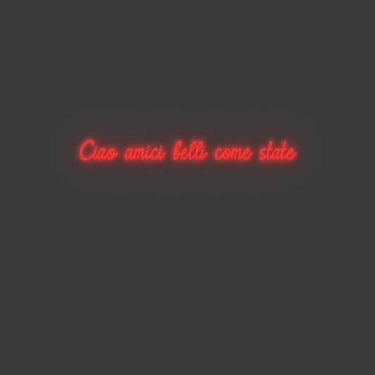 La tua scrittina Ciao amici be...