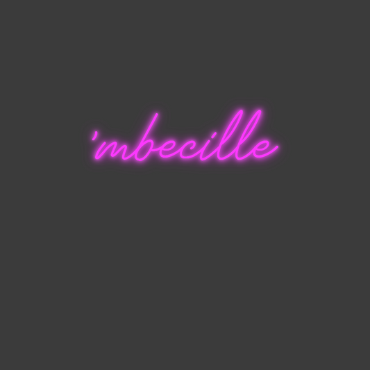 La tua scrittina 'mbecille
