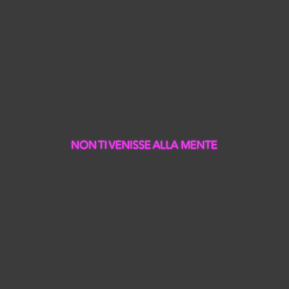 La tua scrittina NON TI VENISS...