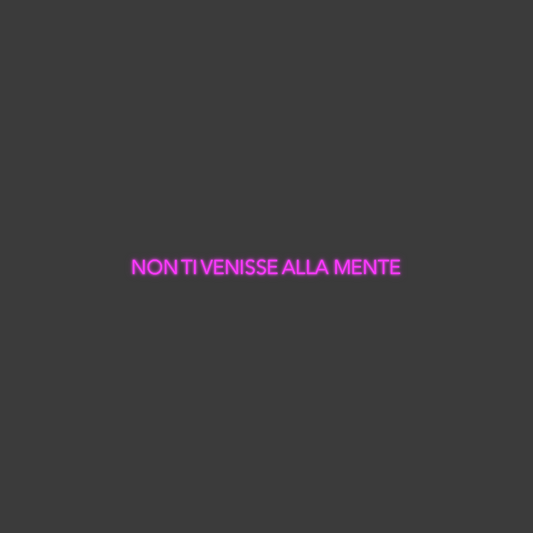 La tua scrittina NON TI VENISS...