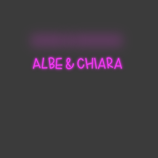 La tua scrittina Albe & Chiara