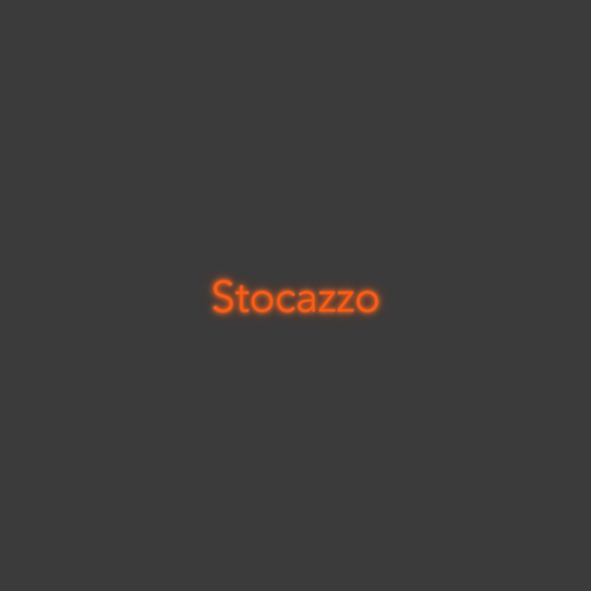La tua scrittina Stocazzo