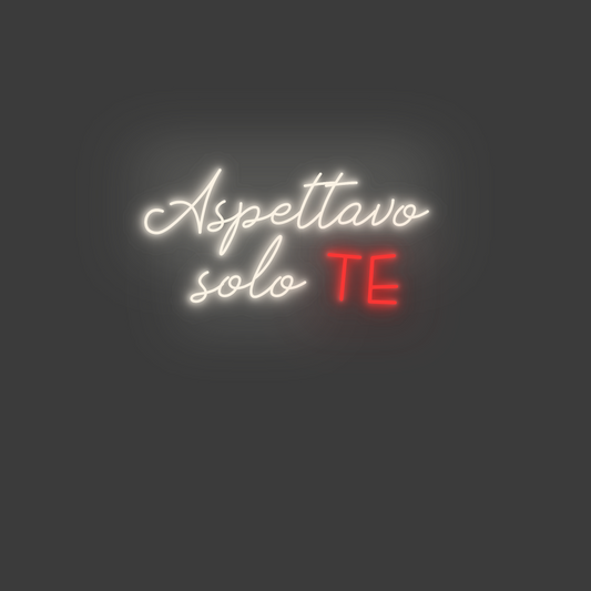 La tua scrittina Aspettavo 
s...