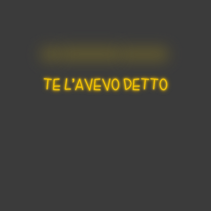 La tua scrittina te l’avevo de...