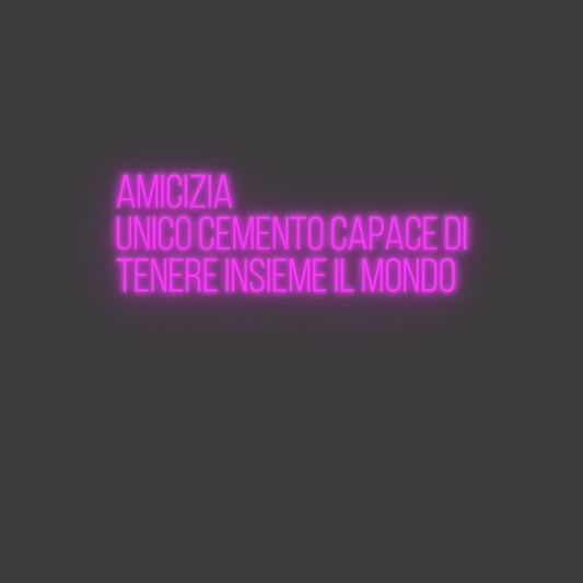 La tua scrittina amicizia
uni...