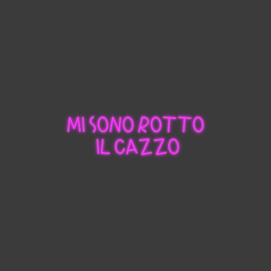 La tua scrittina MI SONO ROTTO...