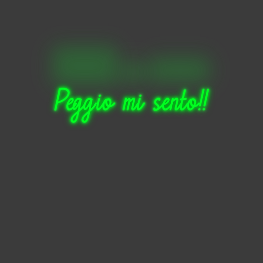 La tua scrittina Peggio mi sen...