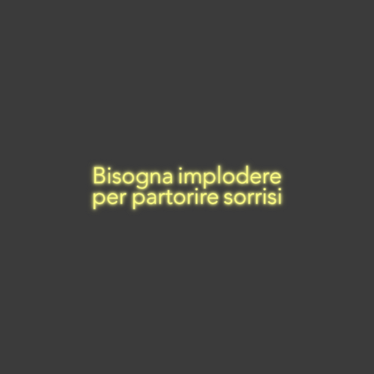 La tua scrittina Bisogna implo...