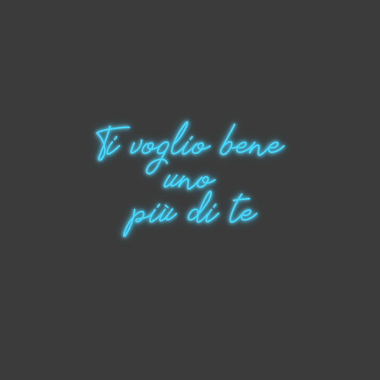La tua scrittina Ti voglio ben...