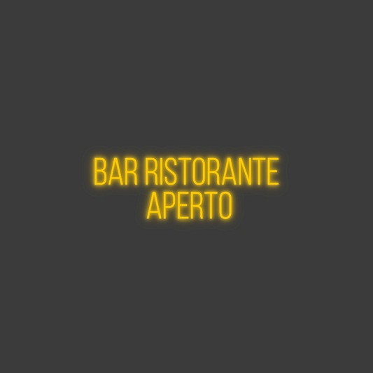 La tua scrittina BAR RISTORANT...