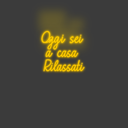 La tua scrittina Oggi sei 
a ...