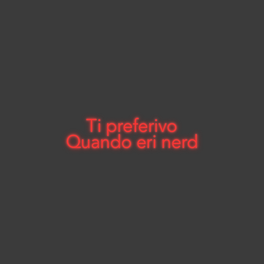 La tua scrittina Ti preferivo
...