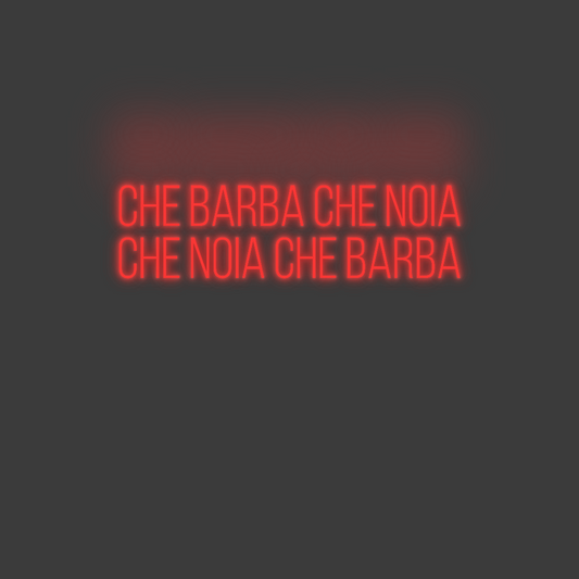 La tua scrittina CHE BARBA CHE...