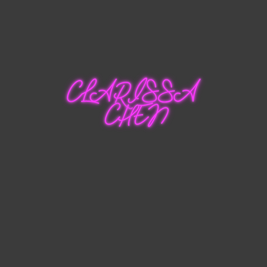 La tua scrittina CLARISSA 
CHEN