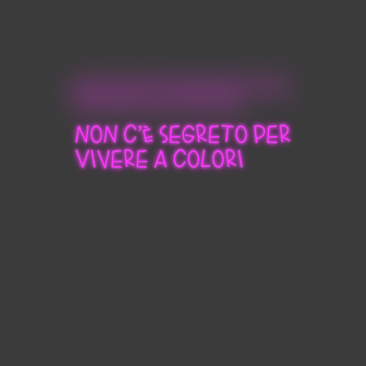 La tua scrittina non c’è segre...