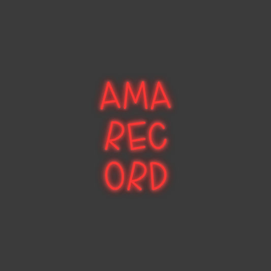 La tua scrittina AMA
REC
ORD