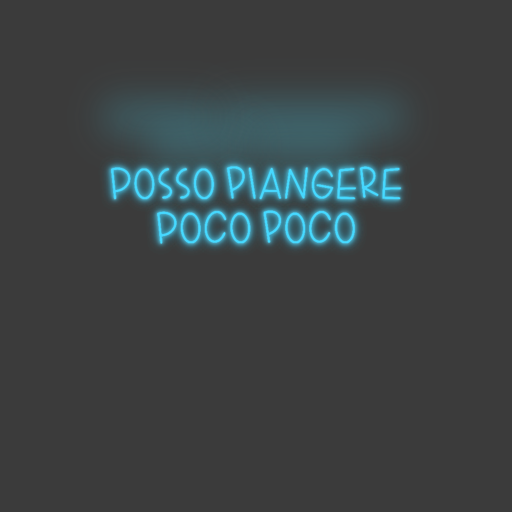 La tua scrittina Posso pianger...