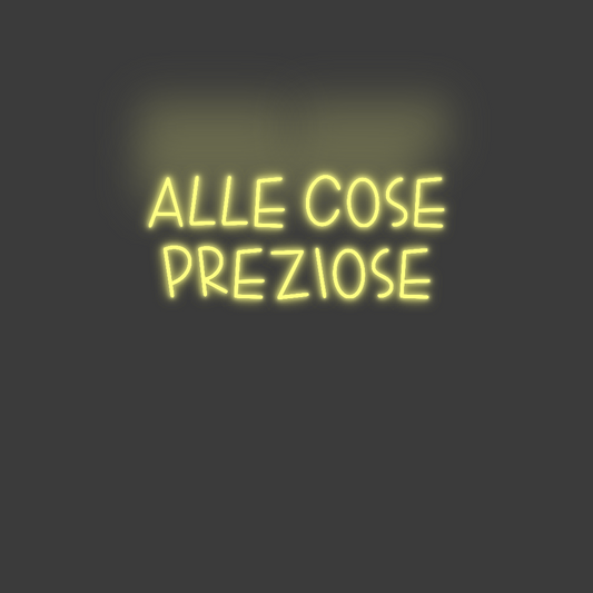 La tua scrittina alle cose
 p...