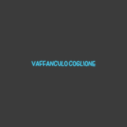 La tua scrittina Vaffanculo co...