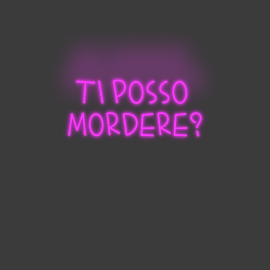 La tua scrittina Ti posso 
mo...